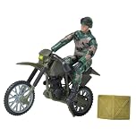 WORLD PEACEKEEPERS from Peterkin | 9.5cm Military Figure with Motorbike | 1:18 Scale | Action Figures & Accessories | Ages 3+