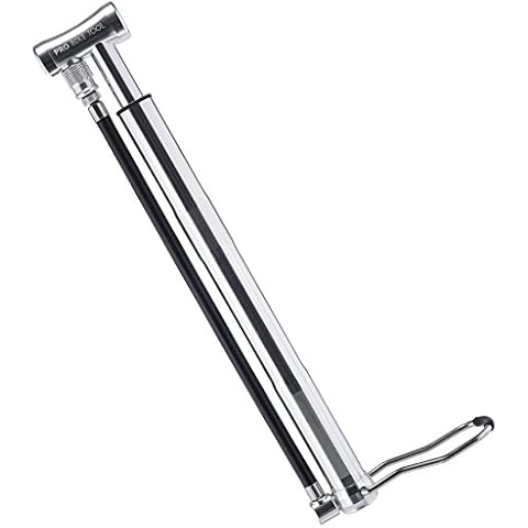 Mini Floor Bike Pump, Super Fast Tire Inflation, Secure Presta and Schrader Valve Connection. High Pressure Bicycle Pump with Stabilizing Foot Peg for Road, Mountain, Touring, Hybrid and Fat Tires Cover