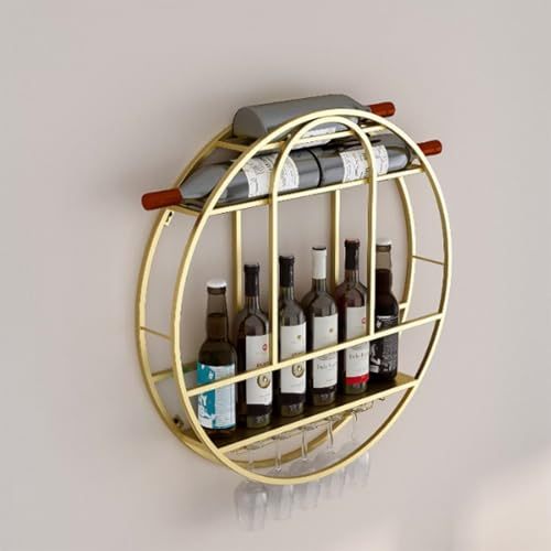 Casier à vin mural avec support verres 60x60cm pour bouteilles - 2