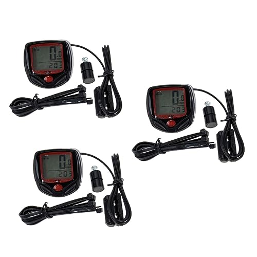 Milisten 1 Set Road Bike Speedometer Odometer Multi Function Cycle Computer with Backlight Display Design for Mountain Folding Bikes Tracks Average Speed Distance
