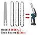Absue 8 Inch Chainsaw Guide Bar and Saw Chain Set 45 Drive Link Electric 1/4''P for Brushless Wood Cutter Spare h.z