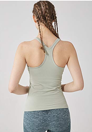 Image of sphinx cat Yoga Racerback Tank Top for Women with Built in Bra,Women's Padded Sports Bra Fitness Workout Running Shirts