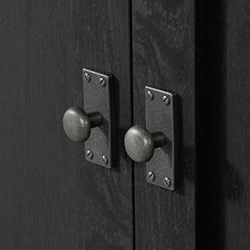 Sauder Cottage Road Wardrobe/Armoire Cabinet, Raven Oak Finish - Image 5