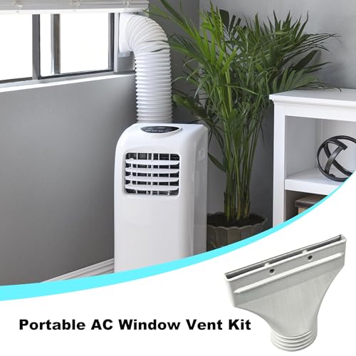Kit de ventilación de ventana de CA portátil de 3,94" con adaptador rectangular 3