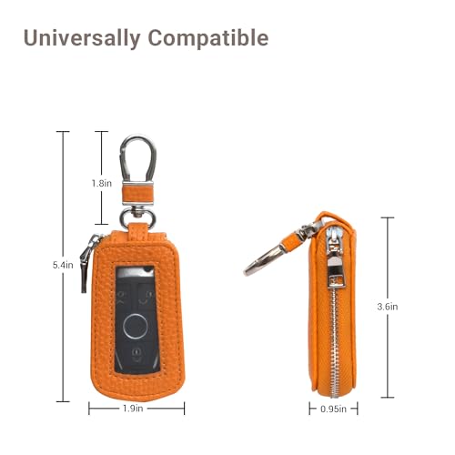 Image of Yuoyar Premium Leather Key Fob Case - Universal Car Key Holder