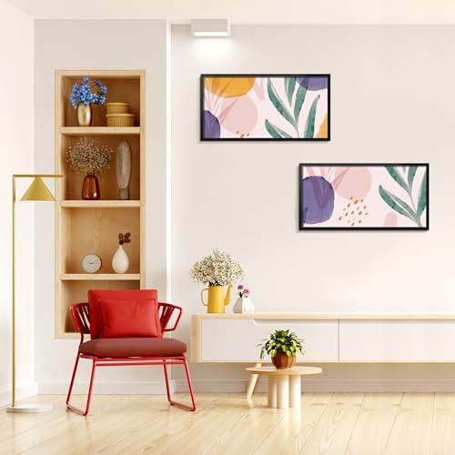 Image of LaVie Home 12x24 Picture Frame for Wall Display, 12x24 Black Picture Frame with HD Plexiglas, 12 x 24 Photo Frame 1 Pack, Display Frame for Vertical or Horizontal, Classic Collection