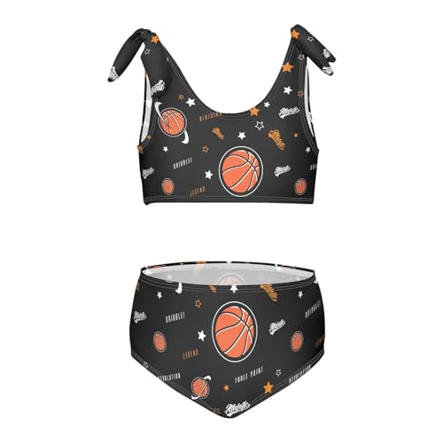 Image of CaTaKu Cute Hawaiian Girls Bathing Suit Toddler Girl Swimsuit Bikini Set for Girls Swimwear Two Piece Size 3-12T