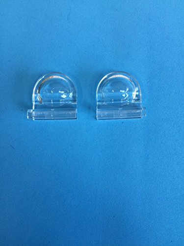 CLEAR PLEATED BLIND FINGER TAB HANDLES 1 X PAIR
