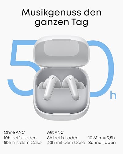 soundcore by Anker P31i kabellose Bluetooth-Kopfhörer, Hi-Res Sound, Weiß – Ansicht 6