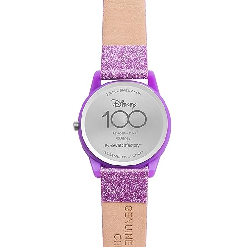 Disney 100 Kids' Plastic Time Teacher Analog Quartz Leather Strap Watch3