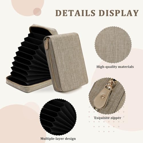 Bolsa organizadora para agujas de tejer, ganchos de crochet y accesorios de costura 5