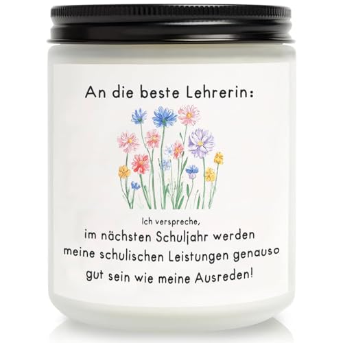 Cadeaux de Noël, pour enseignant, enseignant, cadeau de lutin pour collègues, cadeau d'adieu, enseignant, bougies de 9 oz, cadeaux de remerciement, cadeau de retraite