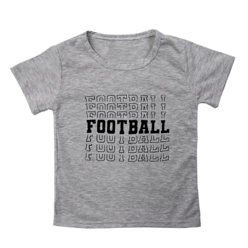 Camiseta Manga Corta Niña Top - Camisetas para Adolescentes y niños Camiseta de Manga Corta con Estampado de de fútbol y Rugby Camisetas de Regalo para fanáticos de niños y niñas (GY5 8-9 Years)