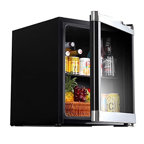 IUBGFTO Ice Bar per Bevande, Piccolo Frigorifero da Tavolo per Uso Domestico, Piccola cantinetta refrigerata per Vino con Porta in Vetro, Cantina Indipendente da 42 Litri