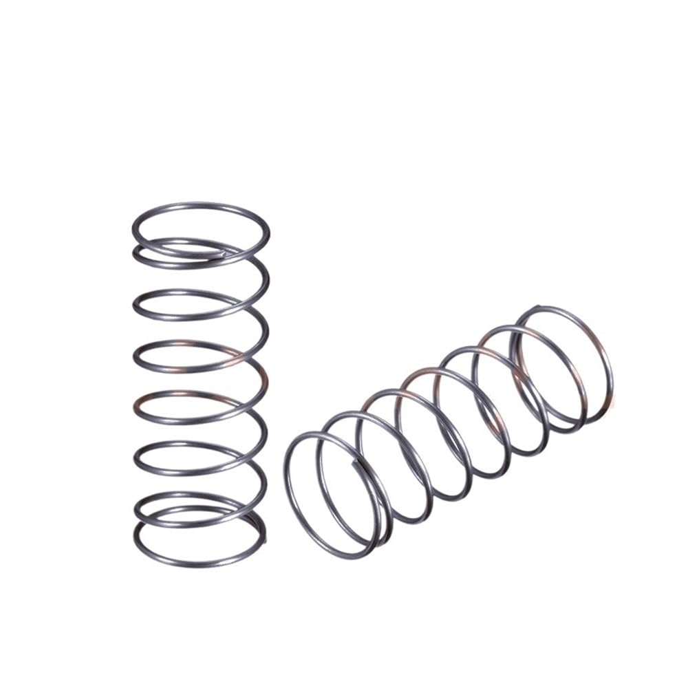 LOEASE 10Pcs Cylindrical Coil Spiral Return Spring Steel Springshigh Elasticity, Wire Diameter: 1.2mm, Compression Spring(40mm,14mm)