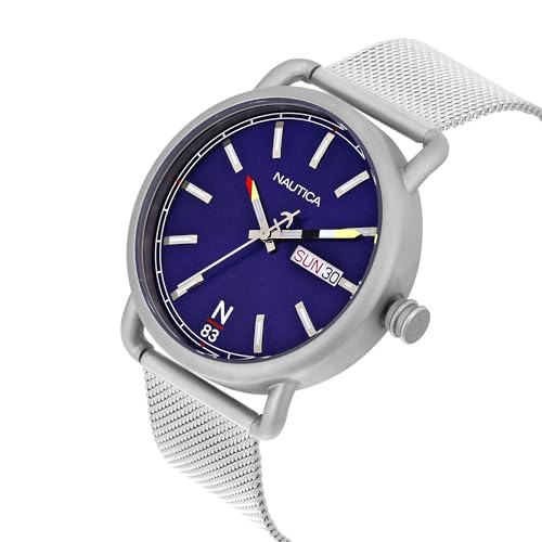 Image of Nautica Round 44mm Blue Dial Analog Men Watch - NAPMYF324