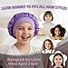 Kids Bonnets for Girls Curly Hair Bonnet for Kids Silk Night Cap Satin Sleep Caps for Girls Hair Cover for Sleeping Purple