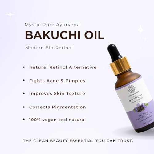 Image of Bakuchi Oil (Bakuchiol) For Skin & Hair Care | Acne, Aging, Pigmentation & Uneven Tone | Suitable For Sensitive Skin | 100% Pure & Natural- 30ml