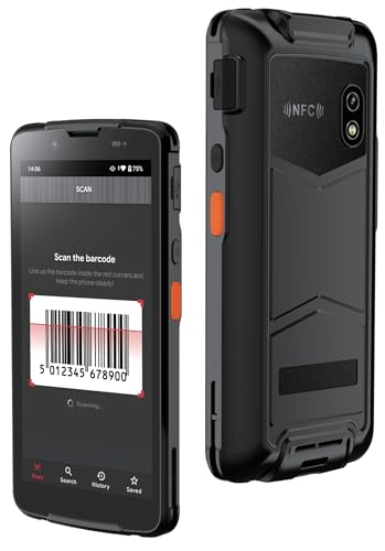 NETUM Android 11 Handheld Barcode Scanner Mobile Computer, Q700 Portable PDA 1D 2D Bar Code Reader...