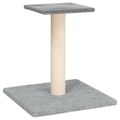 vidaXL Palo Tiragraffi per Gatti con Piattaforma Grigio Chiaro 38 cm