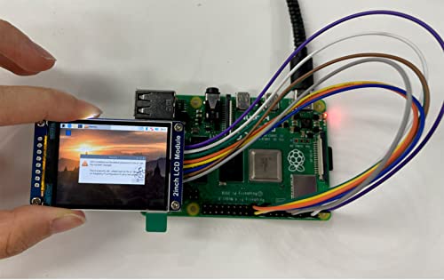 Image of waveshare 2inch IPS LCD Module 240x320 Resolution Display for Raspberry Pi /Jetson Nano /Arduino /STM32,SPI Interface RGB, 262K Color Display Color 3.3V Operating Voltage