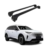 OMAC Barres de Toit en Aluminium pour Peugeot 5008 III 2024 2026 – City Crash – ISO/Pas 11154:2006 – Antivol Inclus – Charge Max 75 kg – 2 Barres Argent