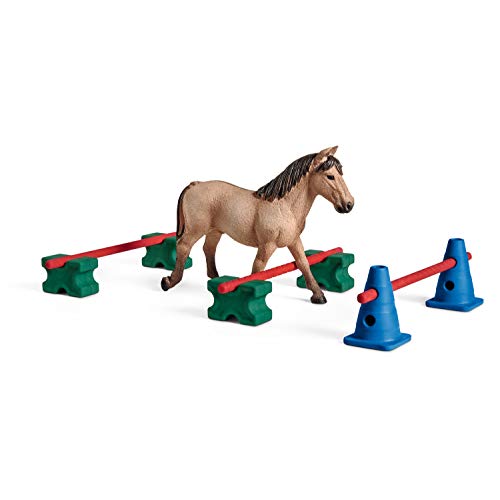 Schleich Farm World, Horse Toy for Girls and Boys, Pony Slalom Playset with Horse Figurine 12-Piece Set, Ages 3+ - Thumbnail 3