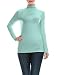 BILY Women's Junior Fit Comfortable Basic Lightweight Turtleneck Pullover Jersey Top