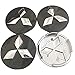 4Pcs Alluminio Coprimozzo Ruota per Mitsubishi ASX Ralliart Outlander Lancer Pajero Eclipse Galant, Set di Finiture per Ruote con Copertura Antipolvere per Badge, Modifica Accessori Lo Styling, 60MM