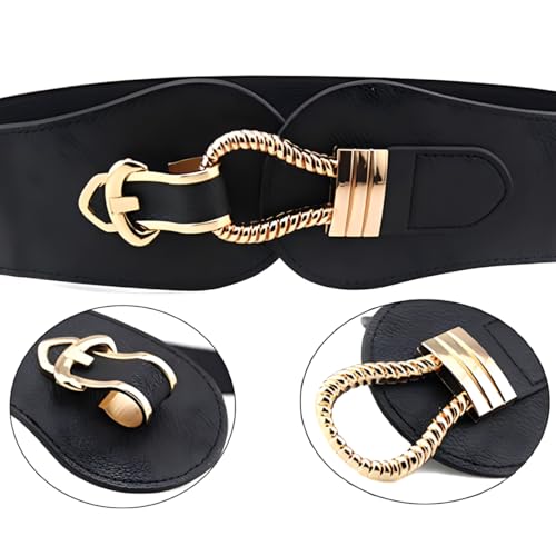 Women Elastic Belt Waist Stretched Wide Vintage Clothing Accessory for Lady4