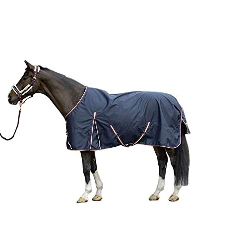 Couverture de cheval HKM Kombi 125 cm anti coup de froid poney bleu