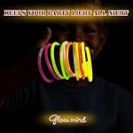 500 Ultra Bright Glow sticks,8" Glow Sticks Bulk,Glow Sticks For Kids Bulk Party Pack,Glow in The Dark Party Supplies,Glowsticks Party Favors with Bracelets and Necklaces - Image 3