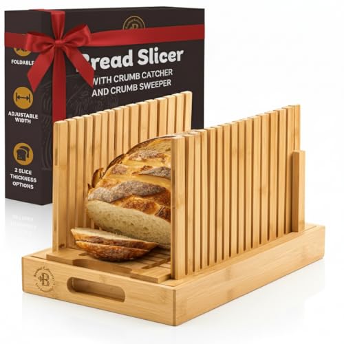 Bread Slicer for Homemade Bread - Adjustable Loaf Width Bread