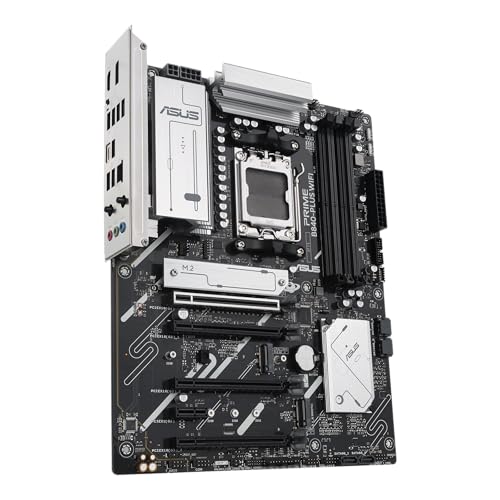 Image of ASUS Prime B840-PLUS WiFi-CSM AMD AM5 B840 ATX Commercial CSM Motherboard, Advanced AI Ready, DDR5, PCIe 4.0, 3X M.2, Wi-Fi 6E, 2.5G LAN, DP, HDMI, USB Type-C, BIOS Flashback, ASUS Control Center