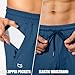 G Gradual Men's Sweatpants with Zipper Pockets Athletic Pants Traning Track Pants Joggers for Men Soccer, Running, Workout(Dark Blue,M)
