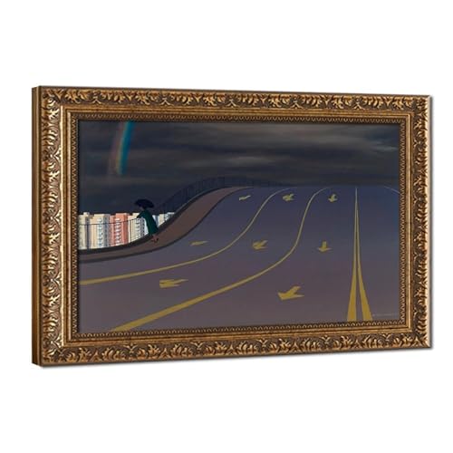 Impression sur toile This Way Jeffrey pour embellir un mur de bureau vide
