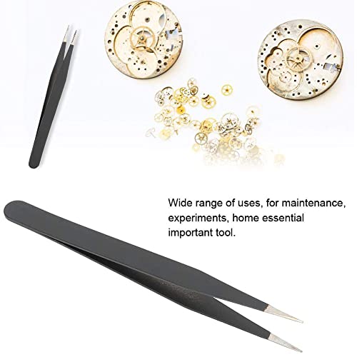 Image of Corslet 10 Pcs Anti-Static Stainless Steel Precision Esd Tweezers Set for Craft, Jewelry, Electronics, Soldering, Repair Work with Storage Bag (TWEEZER SET 10 PCS)