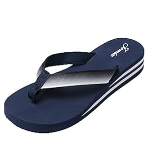 JOMIX Teenslippers voor dames, zomerpantoffels voor dames, sleehak, rubber, voor douche, huis, zwembad, strand