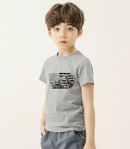 Image of Toddler Boys 4th of July Shirts Kids American Flag T-Shirt Girls Patriotic Short Sleeve Tees Cotton Top Clothes 1-7T