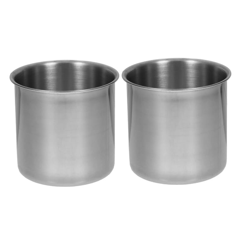 Set de 2 Vasos Medidores de Acero Inoxidable 250 ml miniatura 1