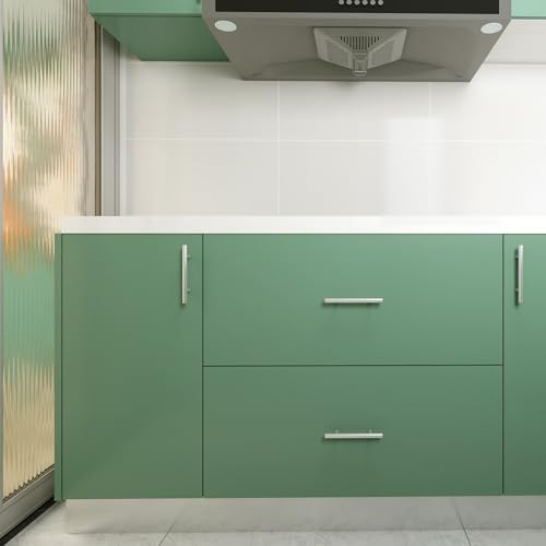 Sage Green Peel and Stick Wallpaper A Set of 15.7”x 472” Matte Green Self-Adhesive Removable Contact Paper Solid Color Waterproof Vinyl Roll for Cabinets Furniture Renovation Bedroom Wall Covering by Biyoee - Used condition - Image 8