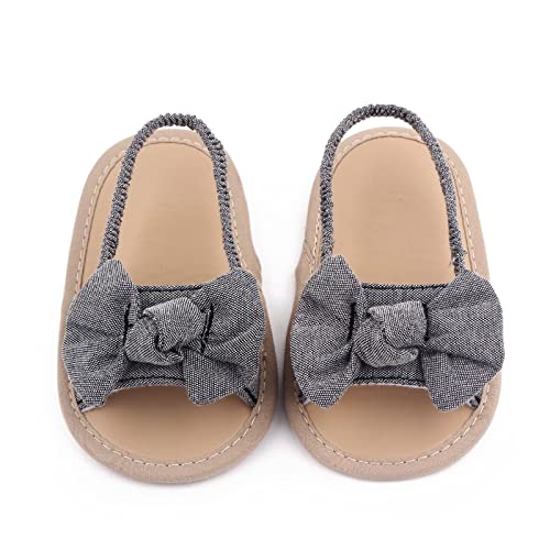 Walkers The Kids Prewalker Bowknot Girls Barefoot Floor First 018M Sandals Non-Slip Toddler Baby Heels Kids Size 33