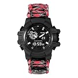 Uso versátil: Perfecto para personal militar en el campo, aventureros al aire libre como senderistas y cazadores, aficionados al fitness durante sus entrenamientos y cualquiera que necesite un reloj confiable y multifuncional para el día a día. Se adapta a diversas actividades y entornos, lo que lo convierte en un accesorio práctico y valioso.