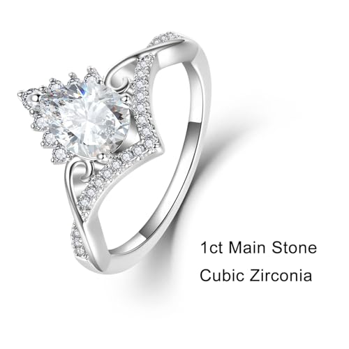 1.0CT S925 Sterling Silver Bridal Ring Sets Teardrop CZ Engagement Vintage Pear Birthstone Promise Rings Wedding Bands for Women2