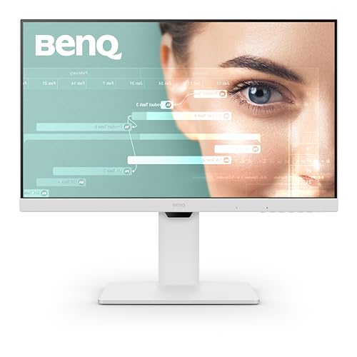 BenQ GW2786TC 27 Office Monitor | 1080p | USB Hub | Eye-Care Tech | Adjustable Height | Built-in Mic | White