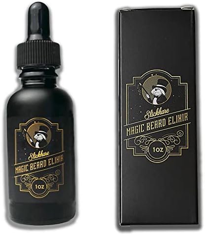 SLICKHARE Magic Beard Elixir beard oil. 100% All Natural, Organic Beard Oil For Men Made in USA (1oz)