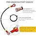 Tengsance Golf Cart Battery Cables for EZGO TXT 1994-Up – 4 AWG 7PCS Pure Copper Wiring Kit for 36V/48V Carts, Heavy-Duty Battery Wires with Insulated Terminals, Heat & Corrosion Resistant