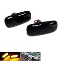 RZG 2x Seitenblinker schwarz LED Blinker für A2 A3 8L A6 S6 Allroad C5 A8 4D TT 8N