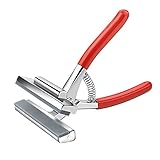 CrocSee 4-3/4 inch Wide Jaw Canvas Pliers with Non-Slip Spring Return Handle and Rubber Pads for...