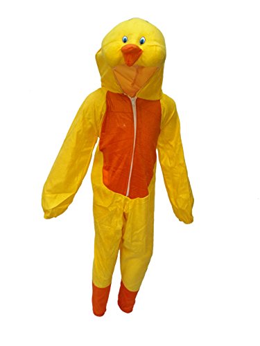 Image of Kaku Fancy Dresses Fleece Cartoon Costume -Yellow, 7-8 Years, For Boys & Girls